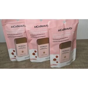 MCoBeauty Mini Super Glow Bronzing Drops Bronze 15ml Lot of 3 Multitasking Serum